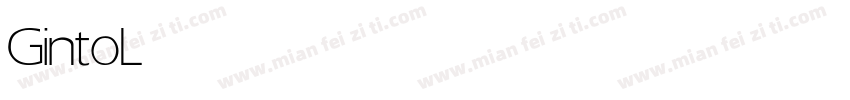 Ginto Light字体转换